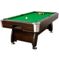 Produktbild: GAMES PLANET® 8 ft Billardtisch Premium Farbe braun / grün