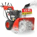 Produktbild: HECHT Schneefräse Benzin 9334 SQ | 87 cm Arbeitsbreite | 9,5 kW / 13 PS | Griffheizung | Elektrostarter | 51 cm Arbeitshöhe | LED