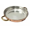 Produktbild: Copper Garden Kupfer Schmorpfanne 24 cm mit Griffen I Kupferpfanne lebensmittelecht verzinnt: Ideale Wärmeleitung/-verteilung I Kupfer Pfanne hoch & stabil zum Braten, Überbacken, Servieren etc.