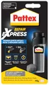Produktbild: Pattex Powerknete Repair Express Metall, metallfarbene Modelliermasse zum Kleben & Reparieren, Epoxidharz Kleber für viele Materialien, überstreichbare Knete, 1 x 48g