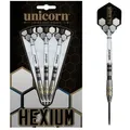Produktbild: unicorn Dartpfeil Steeldart Unicorn Hexium Style 1,90% Tungsten, 24g, Gold silberfarben