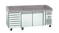 Produktbild: Bartscher Belegstation Pizza Pizzakühltisch G-S7T mit Rollen 7 Schubladen 40x60