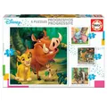 Produktbild: Educa Puzzle 18104, Disney Tiere, 4-in-1 Puzzleset für Kinder ab 3 Jahren, Puzzle, Puzzleteile