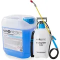 Produktbild: Nanoprotect Steinreiniger Konzentrat | 5 kg inkl. Drucksprüher | Für ca. 500 m2 | Intensivreiniger für Außenanlagen | Ideal für Haus, Hof und...
