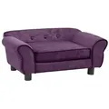 Produktbild: vidaXL Hundesofa Burgunderrot 72x45x30 cm Plüsch