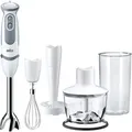 Produktbild: Braun MultiQuick 5 MQ5237WH 0,5 l Kochmixer 1000 W Weiß (MQ5237WH) - Grau/Weiß