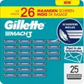 Produktbild: Gillette Gillette Mach3 Base Rasierklingen für Männer - 25 Gillette Nachfüllklingen