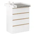 Produktbild: Wickelkommode mit abnehmbarer Wickelauflage Wickeltisch Baby Wickelregal WT008ws