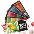 Produktbild: Zenacolor - 160 Buntstifte für Erwachsene und Kinder - Hochwertiges Farbstifte Set Malen, Zeichnen und Skizzieren