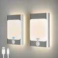 Produktbild: Wandleuchte mit Bewegungsmelder 2200mAh USB Wiederaufladbar