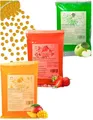 Produktbild: Bubble Tea Popping Boba Mix - 3 x 600g Erdbeer+Mango+Grünapfel Boba Fruchtperlen - Vegan&Glutenfrei Boba Perlen - Bubble Tee Topping