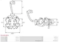 Produktbild: Für AS ROZRUSZNIKI I ALTERNATORY PSX148-149(H) REPAIR KIT/BRUSH