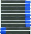 Produktbild: 10x Klettband Kabelbinder FK 50 cm x 50 mm blau Klettbänder Kabelklett Metallöse