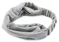 Produktbild: axy Haarband Yoga Stirnband Headband Hairband Wunderschön Damen Haarschmuck Sport Stirnbänder HB4 (Hellgrau, Extra breit)