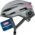 Produktbild: ABUS Rennradhelm StormChaser - Leichter und komfortabler Fahrradhelm für professionellen Radsport für Damen und Herren - Grau/Rosa, Größe L