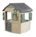 Produktbild: Smoby Life - Neo Jura Lodge Spielhaus (115x123x132 cm) mit 31% Recycling-Anteil - wetterfestes Gartenhaus für Kinder ab 2 Jahre mit Vogel-Futterstelle - Outdoor-Kinderhaus für Garten oder Terrasse