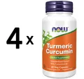Produktbild: 4 x NOW Foods Curcumin - 60 vcaps (416,46 EUR/kg)