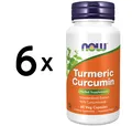 Produktbild: 6 x NOW Foods Curcumin - 60 vcaps (416,64 EUR/kg)