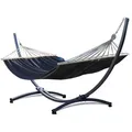 Produktbild: Potenza Hängematte, Grau, Metall, 365x125x120 cm, Gartenmöbel, Hängematten