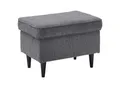 Produktbild: Mid.you Hocker, Anthrazit, Textil, rechteckig, 63x43x42 cm, Made in EU, Wohnzimmer, Hocker, Sitzhocker