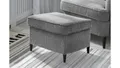 Produktbild: Hocker Polsterhocker Sitzhocker Fußablage Sitzmöbel Omado Stoff anthrazit 63cm