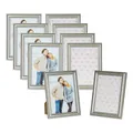 Produktbild: 10er Set Bilderrahmen 13x18cm Fotorahmen Silber Antik Portraitrahmen Glas