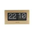 Produktbild: Karlsson Tischuhr Boxed Flip - Gold - 20,5x7x11,5cm - Rechteck - PVC - Standuhr - Tisch Uhr