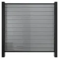 Produktbild: Outgarden Anthrazit 180x180 cm Gartenzaun Sichtschutzzaun, PVC Stecksystem, Witterungsbeständig Pflegeleicht, Nut Feder Montage, Lamellenprofile I... - Grau