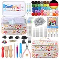 Produktbild: Riddur 385-teiliges Nadelfilz-Set 45 Farben Wollgarn Zum Filzen Komplettes