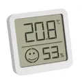 Produktbild: TFA Thermo-Hygrometer mit Smiley-Klimakomfortanzeige, Raumtemperatur, Luftfeuchte (rH), weiß