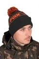 Produktbild: Fox Collection Bobble Black Orange Pudelmütze Wintermütze Mütze Strickmütze NEW