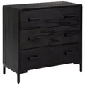 Produktbild: vidaXL Kommode Schwarz 75x35x70 cm Massivholz Kiefer