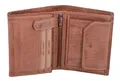 Produktbild: GlücksNugget Geldbörse braun schattierte Herrenbörse Brieftasche Leder, RFID-Ausleseschutz