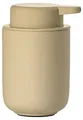 Produktbild: Zone Denmark Ume Seifenspender für Flüssigseife, Steingut/Keramik mit Soft Touch-Beschichtung, Skandinavisch im Design, 250 ml, Höhe 12,8 cm, Warm Sand (Beige)