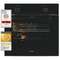 Produktbild: Exquisit Einbaubackofen EBE255-U-020 schwarz | Energieeffizienzklasse A | 59,0 l Garraum | Einbaubackofen 60 cm