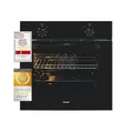 Produktbild: Exquisit Einbaubackofen EBE255-U-020 schwarz | Energieeffizienzklasse A | 59,0 l Garraum | Umluft | Einbaubackofen 60 cm