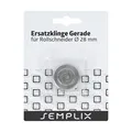 Produktbild: SEMPLIX Ersatzklinge Rollschneider Gerade 28mm: Zum Nähen, Handarbeiten, Basteln | für Stoffe, Filz, Leder, Papier, Foto