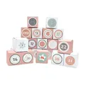 Produktbild: DIY Adventskalender zum Befüllen 24 Faltschachteln rosa/weiß Ziffern pastell Box