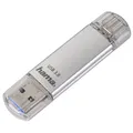 Produktbild: 124163 C-Laeta USB Type-A / USB Type-C Stick 64 GB (Silber)