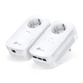 Produktbild: TP-LINK TP-Link TL-PA8033P KIT PowerLine Netzwerkadapter 1300 Mbit/s Ethernet/LAN Weiß 2 Stück(e) (TL-PA8033P KIT)