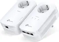 Produktbild: TP-LINK AV1300-Gigabit-Powerline-Adapter KIT mit Steckdose, 1300 Mbit/s, IEEE 1901, IEEE 802.3, IEEE 802.3ab, IEEE 802.3u, Type E/F, Gigabit Ethernet, 10,100,1000 Mbit/s, HomePlug AV2