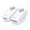 Produktbild: * TP-Link AV1300 Gigabit Passthrough Powerline Starter Kit Bridge GigE HomePlug