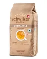 Produktbild: Schwiizer Schüümli Crema Mild, 100% edle Arabica Kaffeebohnen, harmonisch-sanft, ideal für Vollautomaten, Stärke 2/5, helle Röstung, Rainforest Alliance, 1kg