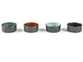 Produktbild: Bitz Geschirr-Set Minischalen Set black/farbig 4tlg., Steinzeug, Minischalenset Steinzeug Schwarz/Amber/Hellblau/Grün/Dunkelb