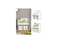 Produktbild: Vicco Kinder Bücherregal Conny 72 x 79 cm, Weiß, Kinderregal mit großen Ablagen
