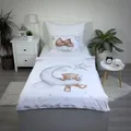 Produktbild: Jerry Fabrics Baby Bettwäsche mit Teddy auf Wolke 100x135 cm 100% Baumwolle