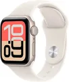 Produktbild: Apple Watch SE 3 (40mm) Alu mit Sportarmband S/MGPS 2025 (polarstern/polarst)
