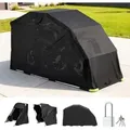 Produktbild: VEVOR Motorrad Zeltgarage, Motorrad Abdeckplane 2790x1095x1600 mm, Motorradgarage mit Sicherheitsschloss, 600D Oxford-Klappzelt, Allwetter-Motorrad...