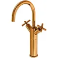 Produktbild: Steinberg Serie 250 Waschtischarmatur, hoch, schwenkbar, Zweigriff, mit Ablaufgarnitur, Ausladung 155mm, 2501550RG, Farbe: Rose Gold