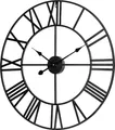 Produktbild: Teesa Wanduhr aus Aluminium, Ø 60 cm, schwarz